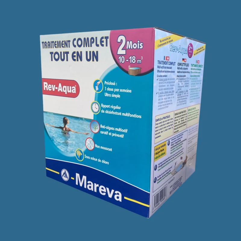 Revaqua 10/18 m³ — Kit de traitement piscine 2 mois