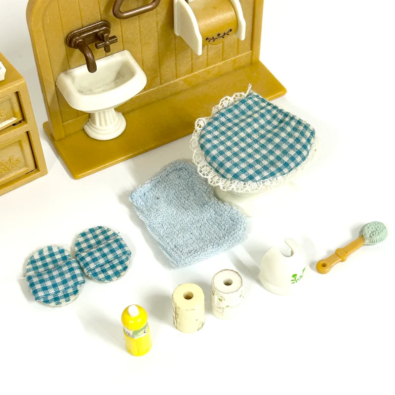 [used] Toilet Set Sylvanian Families Calico Critters