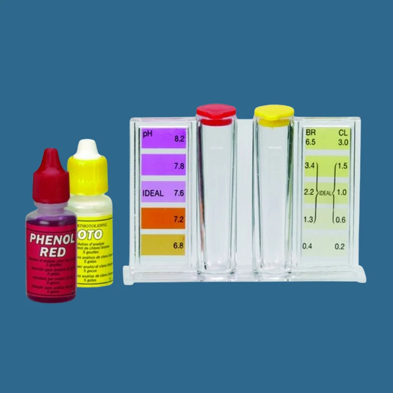 Kit test chlore/brome + PH (OTO/PHÉNOL)