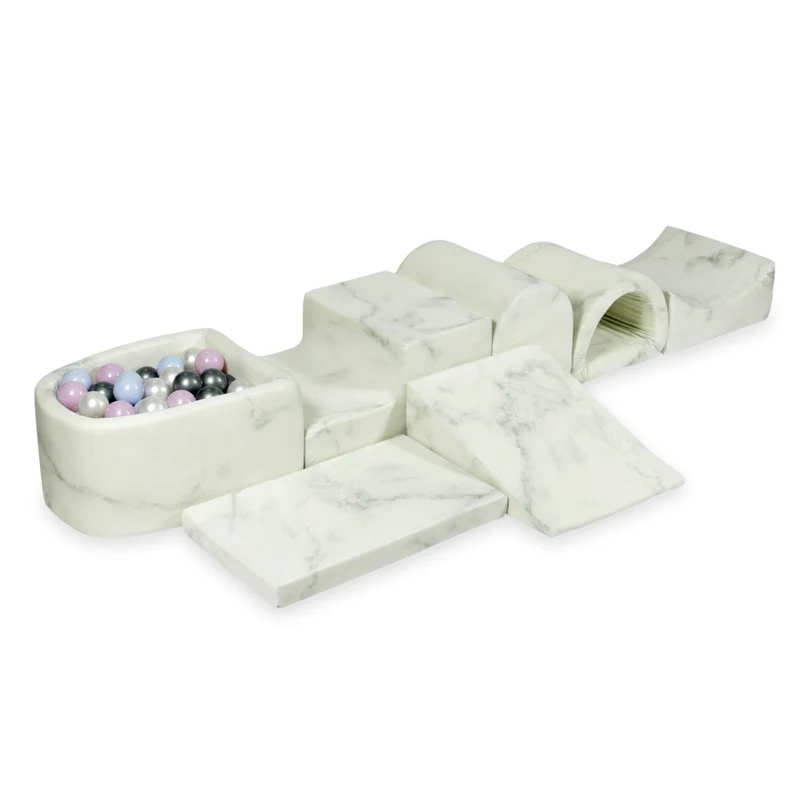 Plus grande aire de jeux en mousse avec piscine micro marbre + 100 balles