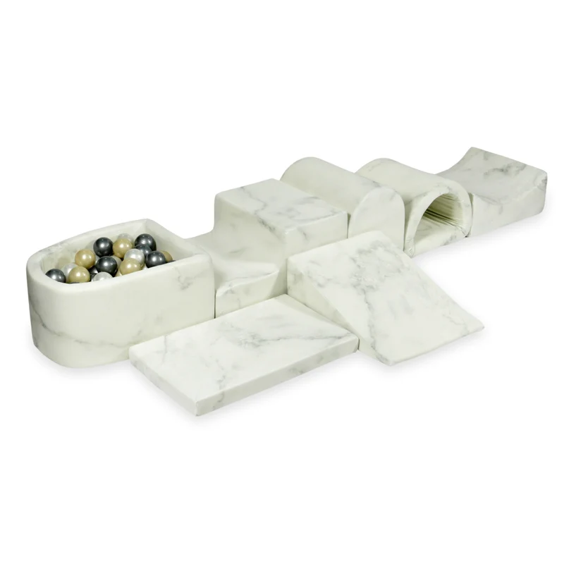 Plus grande aire de jeux en mousse avec piscine micro marbre + 100 balles