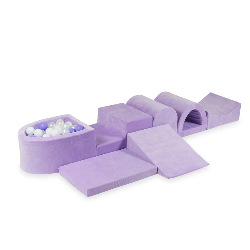 Plus grande aire de jeux en mousse avec piscine micro lilac + 100 balles