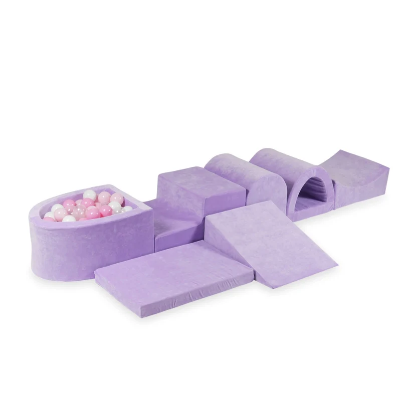 Plus grande aire de jeux en mousse avec piscine micro lilac + 100 balles