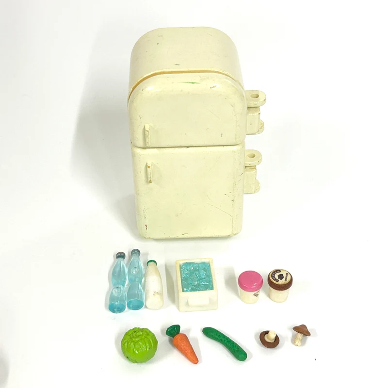 [used] Vintage Refrigerator Set 1997 KA-81 Sylvanian Families Calico Critters