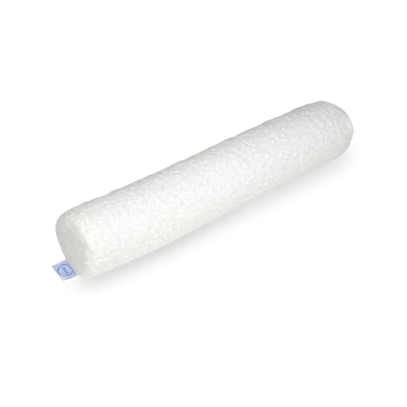 Petit rouleau pour canapé en bouclé blanc