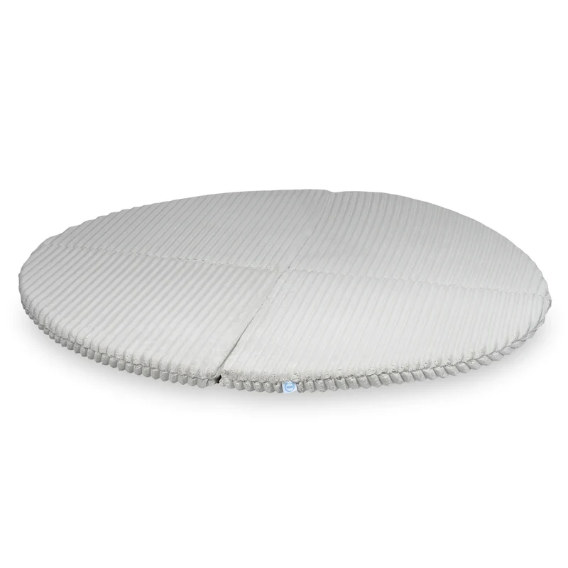 Tapis de jeu bébé rond 160cm en tissu gaufré