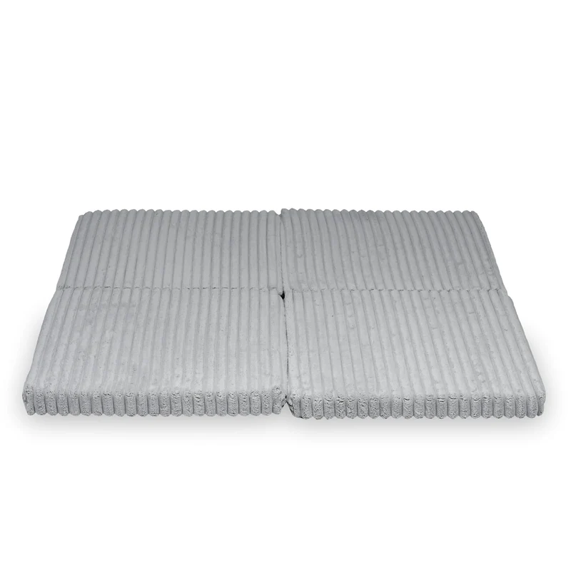 Tapis de jeu bébé pliable carré 120 × 120 cm en tissu gaufré