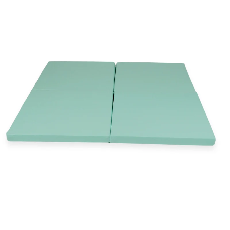 Tapis de jeu bébé pliable carré 120 × 120 cm en jersey