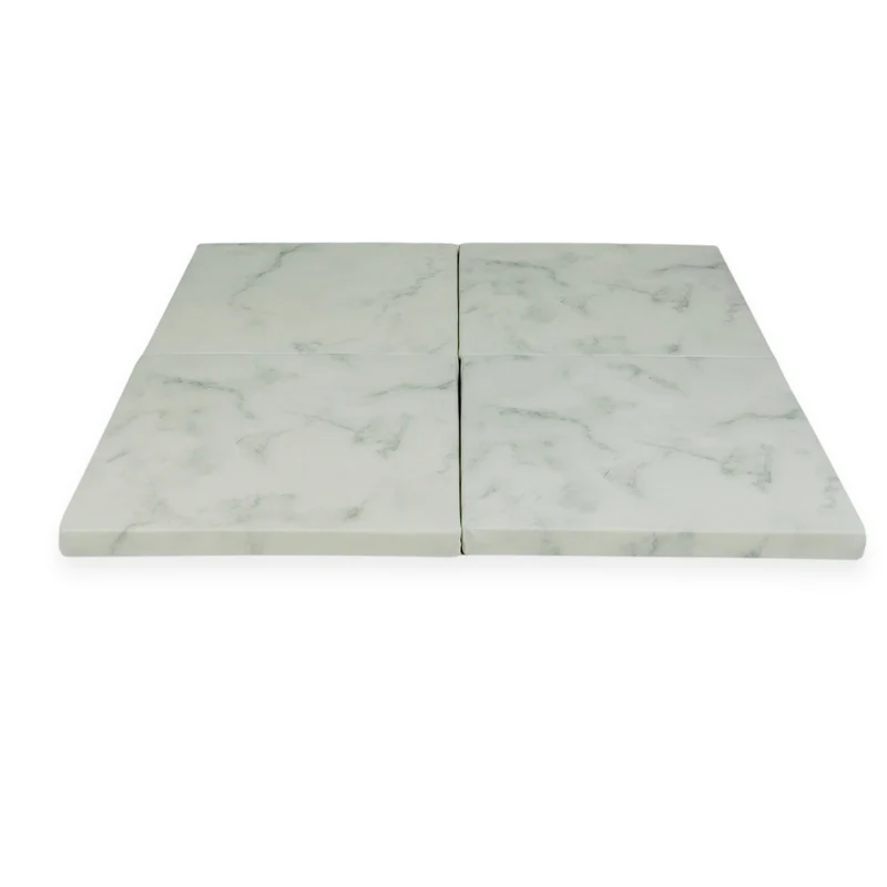 Tapis de jeu bébé pliable carré 120 × 120 cm en jersey