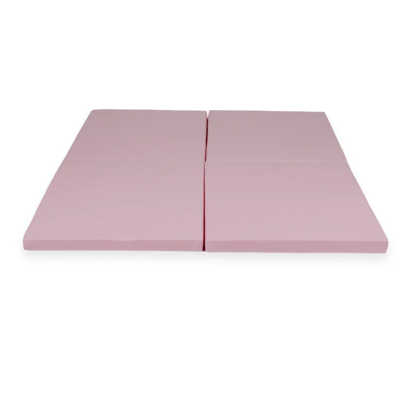 Tapis de jeu bébé pliable carré 120 × 120 cm en jersey