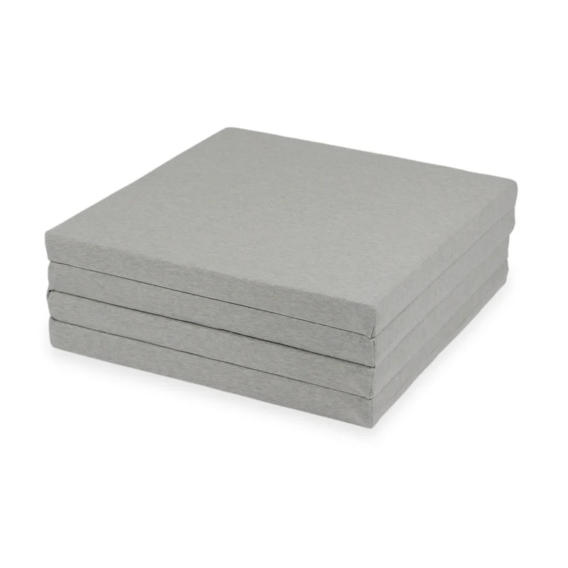 Tapis de jeu bébé pliable carré 120 × 120 cm en jersey