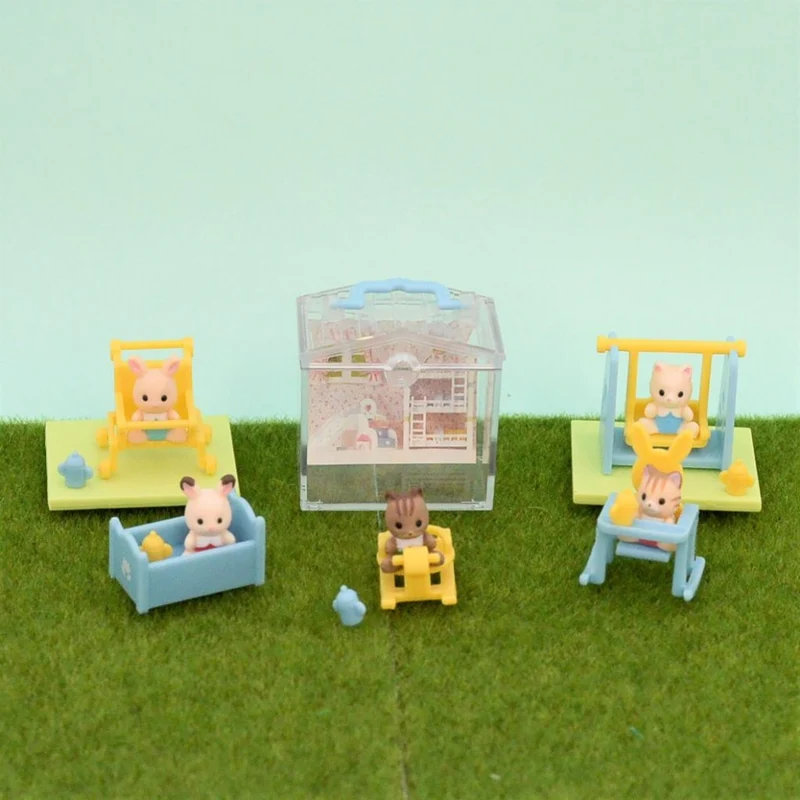 Capsules Toy Baby House Garden 3 5pc Set Sylvanian Families Calico Critters