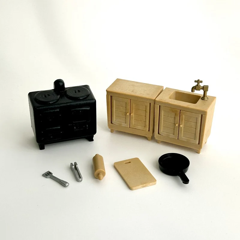 [used] Kitchen Set Sylvanian Families Calico Critters