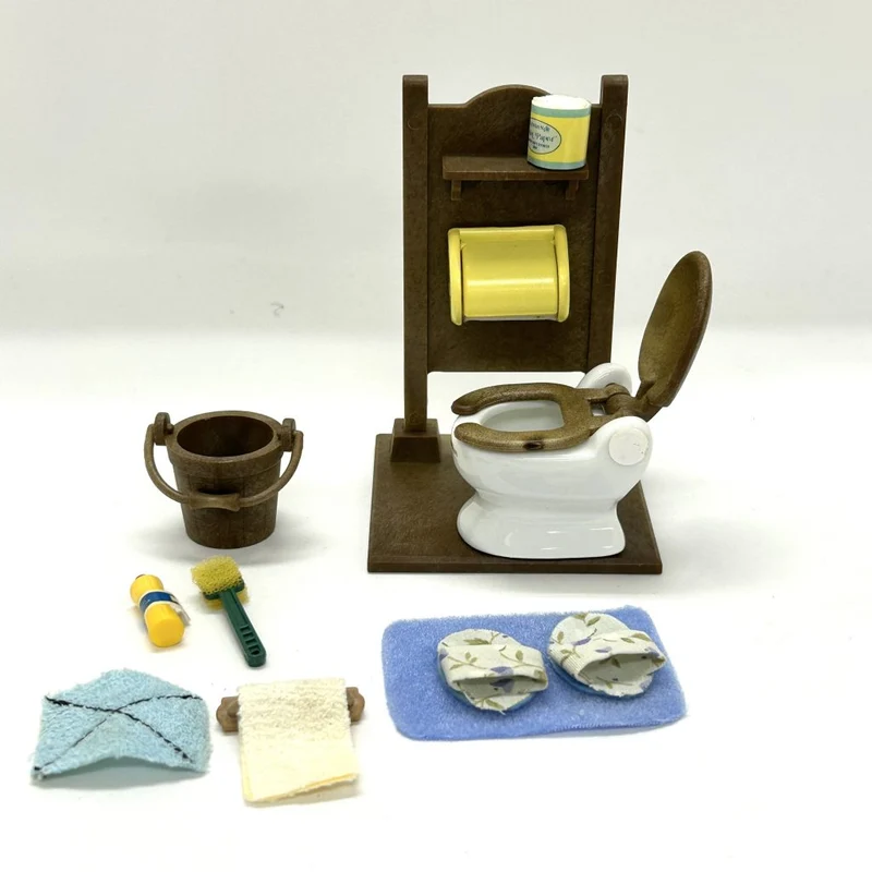 [Used] TOILET SET kA-67 Epoch Japan Sylvanian Families