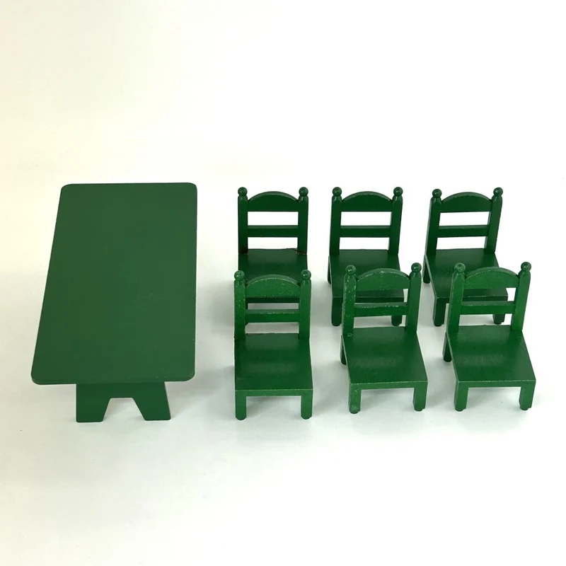 [Used] GREEN FAMILY TABLE Epoch Japan Sylvanian Families