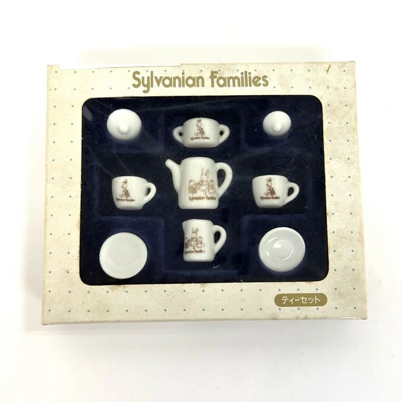 [Used] TEA SET Epoch Japan 1985 Retired Rare KA-16 Sylvanian Families