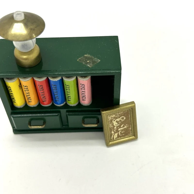 [Used] GREEN BOOKSHELF SET KA-05 Japan Sylvanian Families