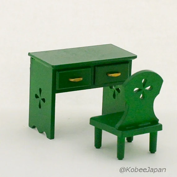 Green Table Chair Set KA-20 Sylvanian Families Calico Critters