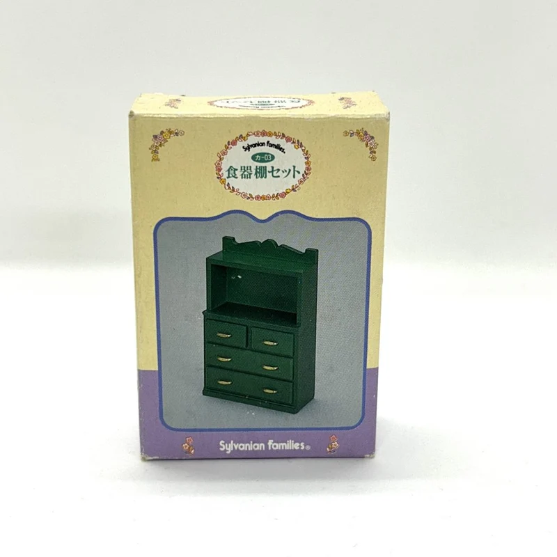 [Used] GREEN CUPBOARD SET KA-03 Epoch Japan Sylvanian Families