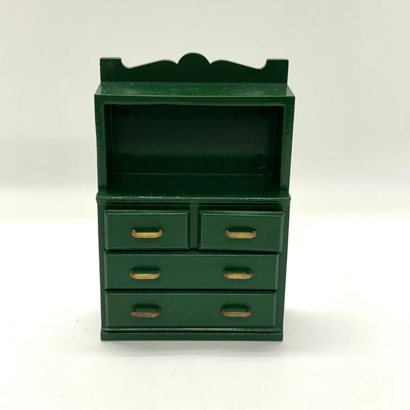 [Used] GREEN CUPBOARD SET KA-03 Epoch Japan Sylvanian Families