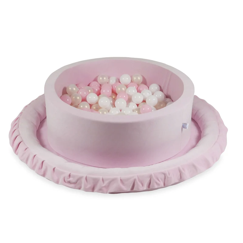 Tapis de jeu bébé nid 120 cm en velvet soft