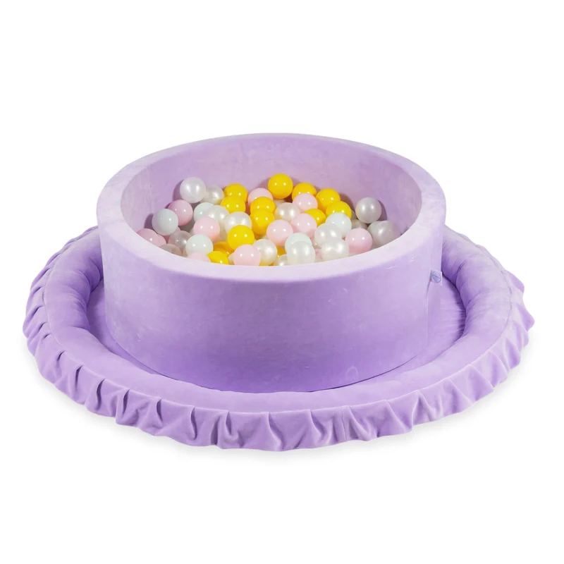 Tapis de jeu bébé nid 120 cm en velvet soft