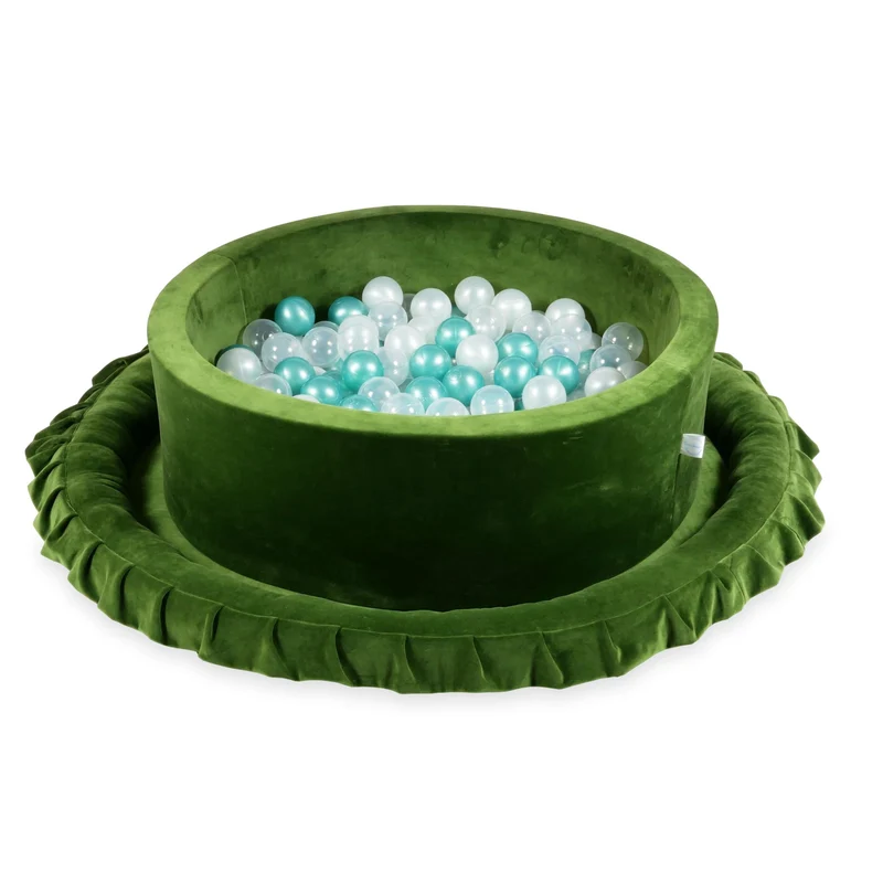 Tapis de jeu bébé nid 120 cm en velvet soft