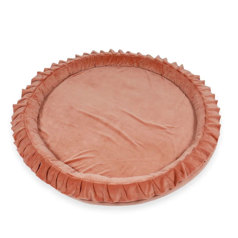 Tapis de jeu bébé nid 120 cm en velvet soft