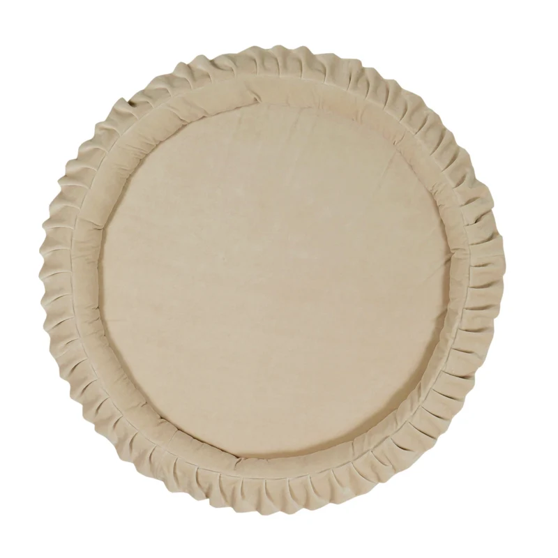 Tapis de jeu bébé nid 120 cm en velvet soft