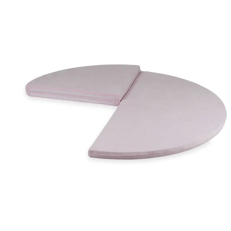 Tapis de jeu bébé rond 160cm en velvet soft