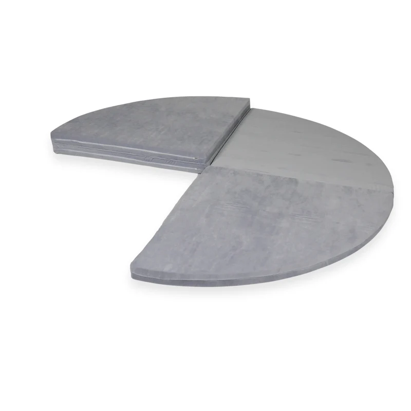Tapis de jeu bébé rond 160cm en velvet soft