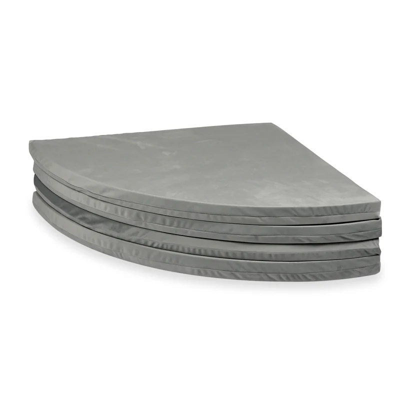 Tapis de jeu bébé rond 160cm en jersey velours