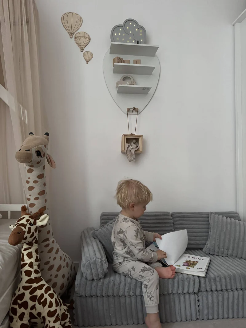 Canapé de jeu Montessori Mini Confort en Tissu gaufré