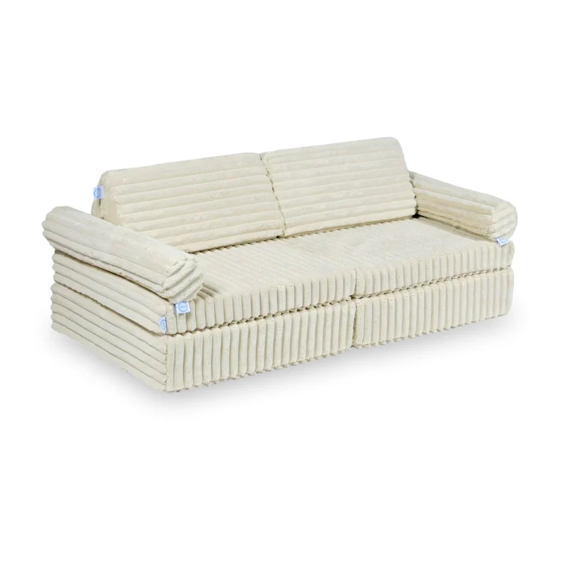 Canapé de jeu Montessori Mini Confort en Tissu gaufré
