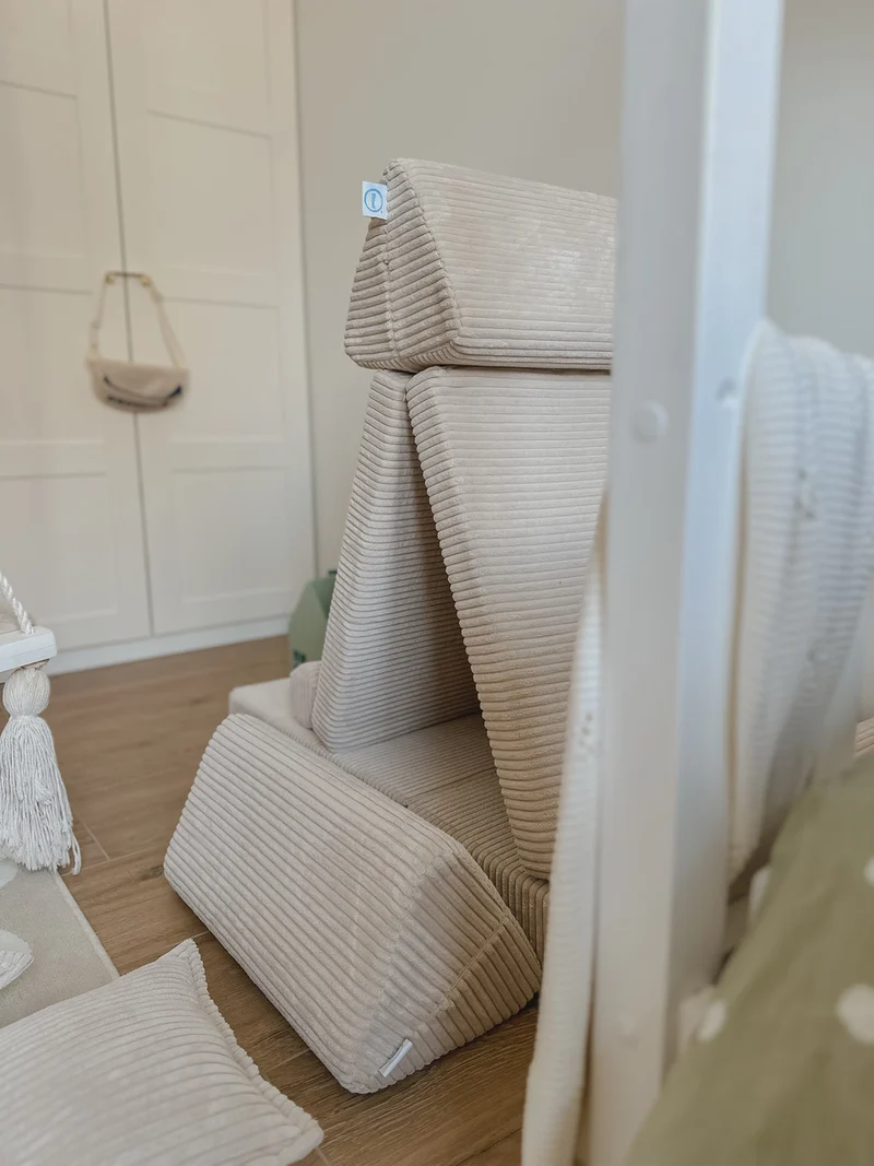 Canapé de jeu Montessori Mini Confort en velours côtelé