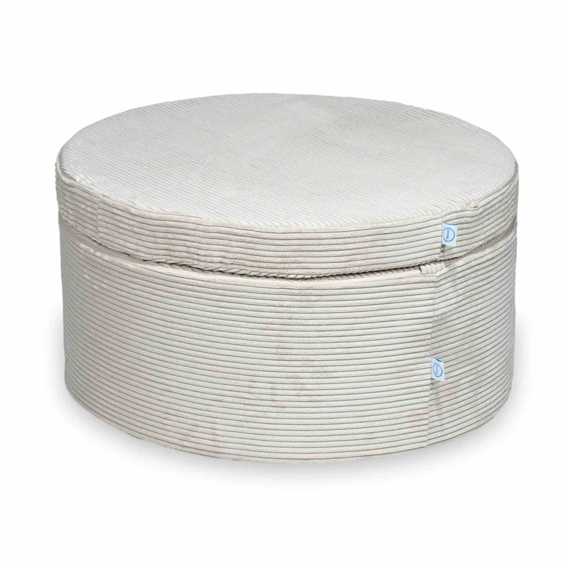 Donut Pouf Modular 4-piece play pouf in velours côtelé
