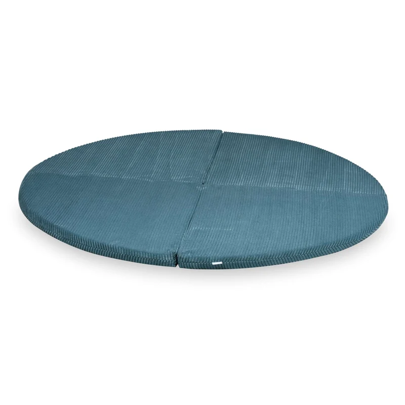 Tapis de jeu 160cm pour bébé, rond pliable en velours côtelé
