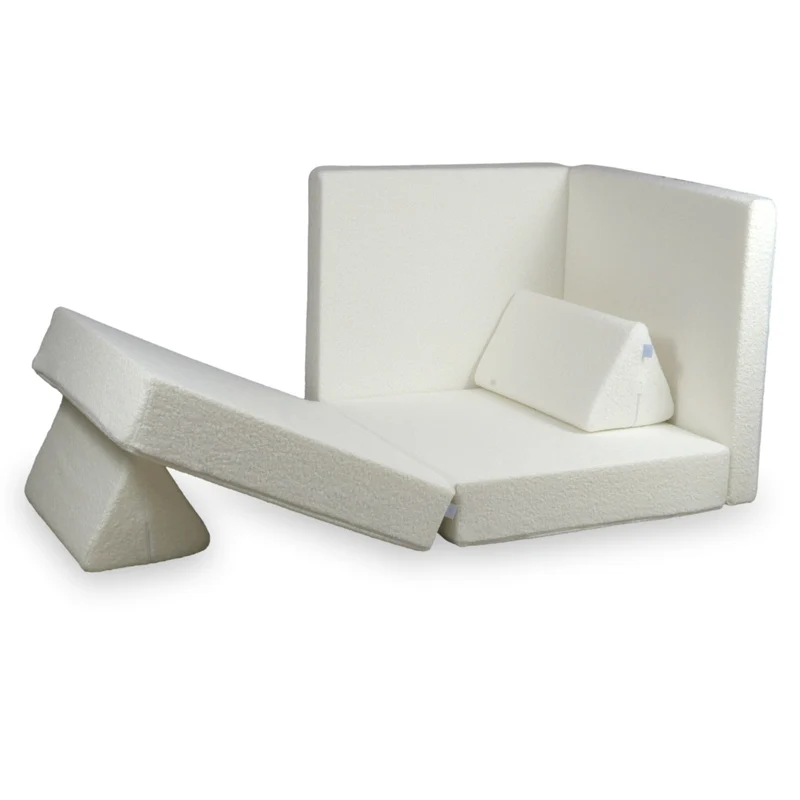 Canapé de jeu Montessori Confort Bouclé Blanc