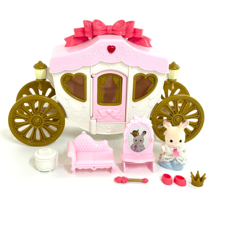 [used] Chocolate Rabbit Baby Fancy Carriage 2020 KO-68 Sylvanian Families Calico Critters