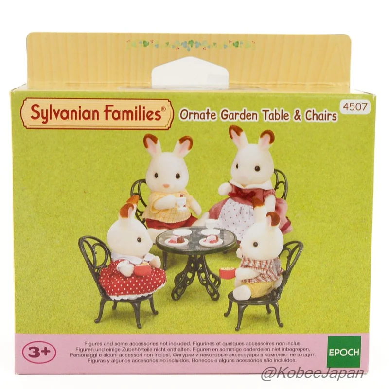 Ornate Garden Table Chairs 4507 Sylvanian Families Calico Critters