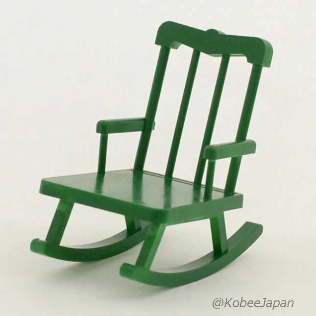Vintage Green Rocking Chair KA-19 1985 Sylvanian Families Calico Critters