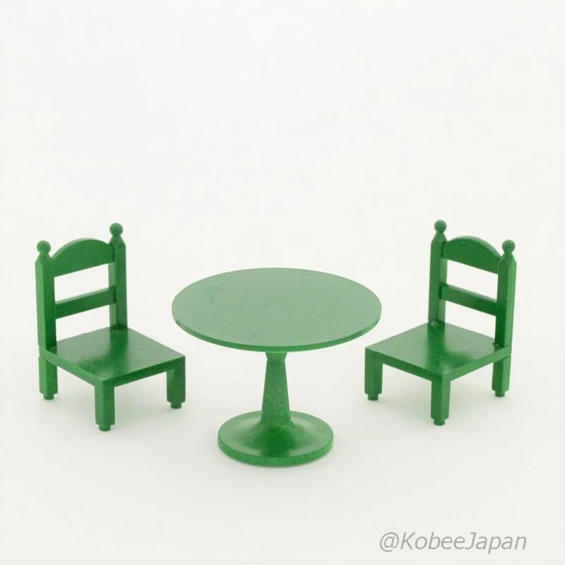 Green Round Table Set KA-02 Sylvanian Families Calico Critters