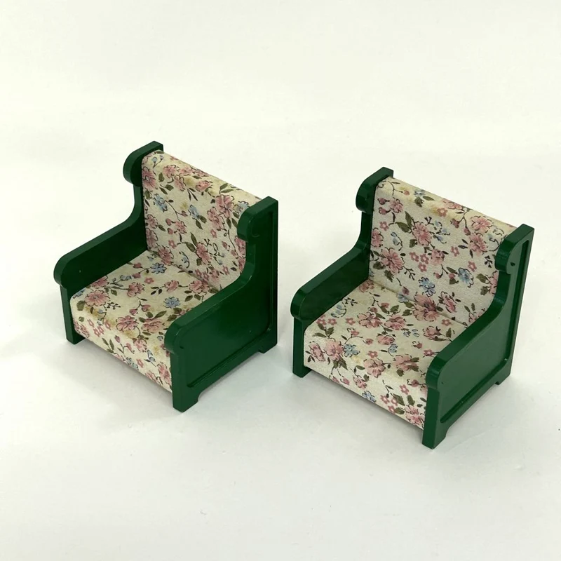 [Used] GREEN ARMCHAIR SET Epoch Japan Sylvanian Families