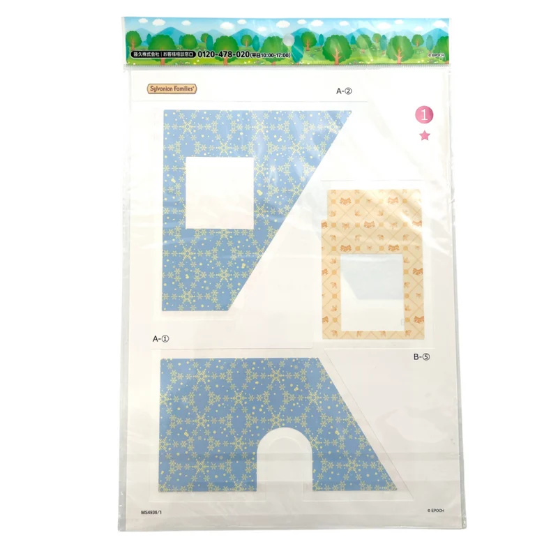 Wallpaper Sticker For Starter Home Set Snowflake Ribbon Pattern Sylvanian Families Calico Critters