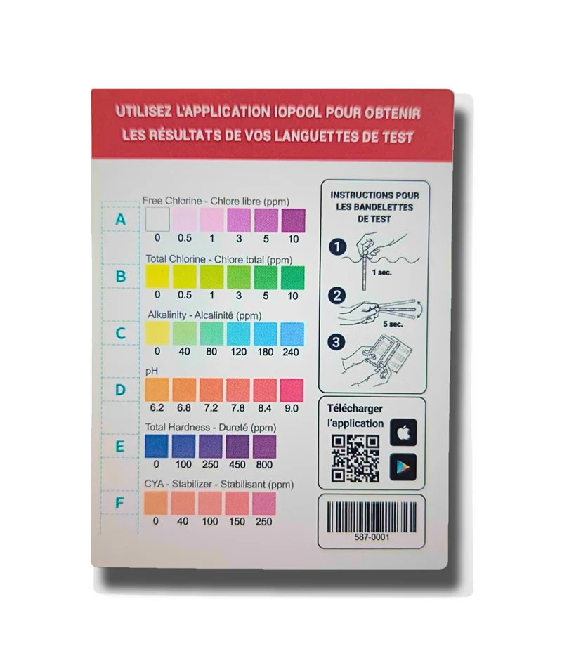 Pool & Spa Test Strips 6-in-1