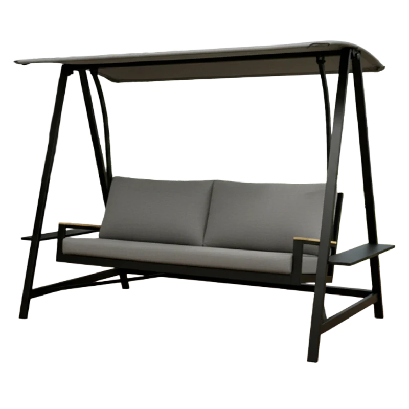 Balancelle Richport Noir Martelé F69 / Tissu S74