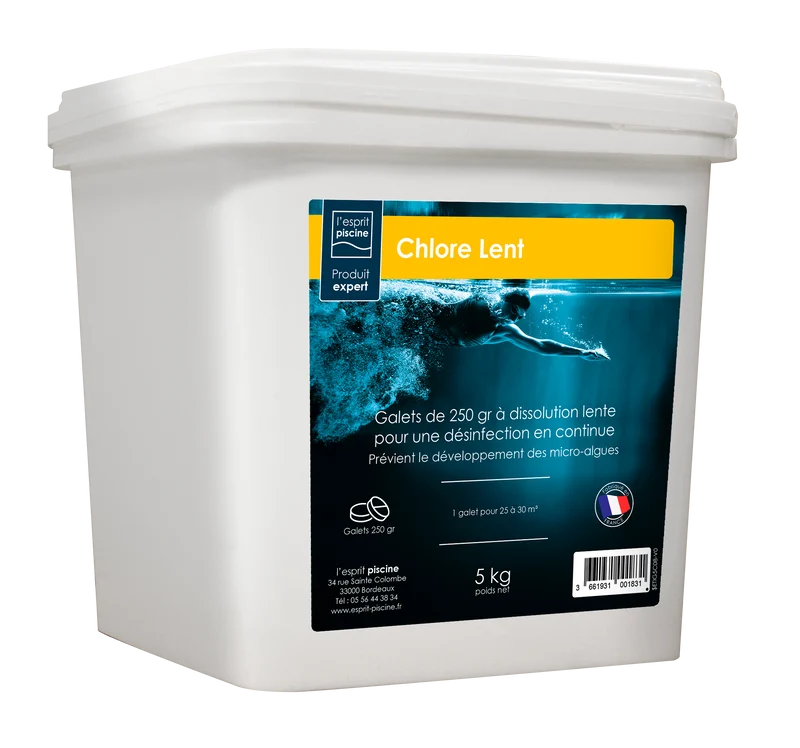 ESPRIT PISCINE - GALET DE CHLORE LENT 250G
