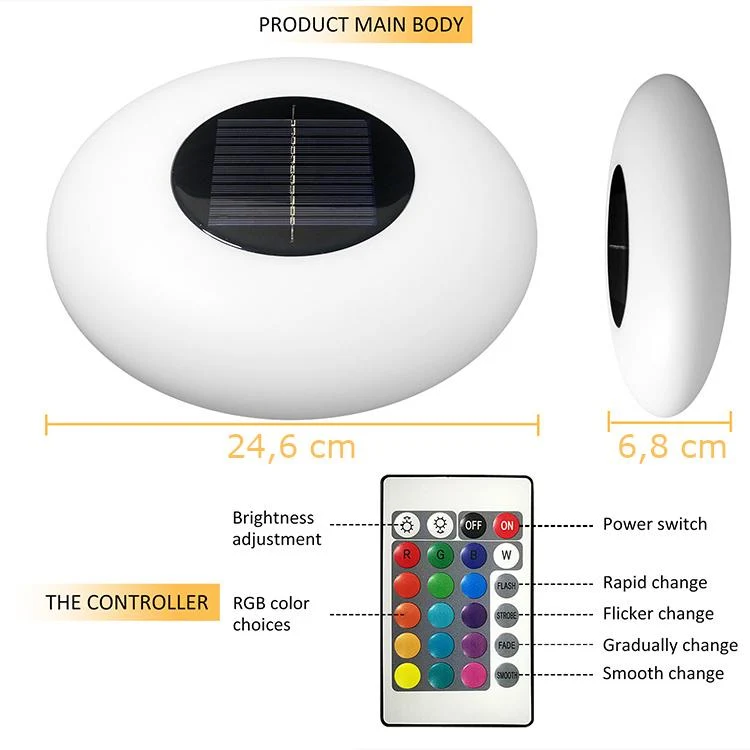 LED floating solar light - Solar charging