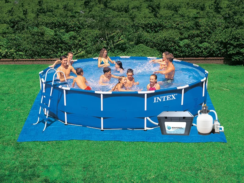Électrolyseur SR pré-assemblée en coffret avec contrôle pH, RX - piscine jusqu'à 150 m³ - Wi-Fi | Écran - Contrôle débit/niveau en option