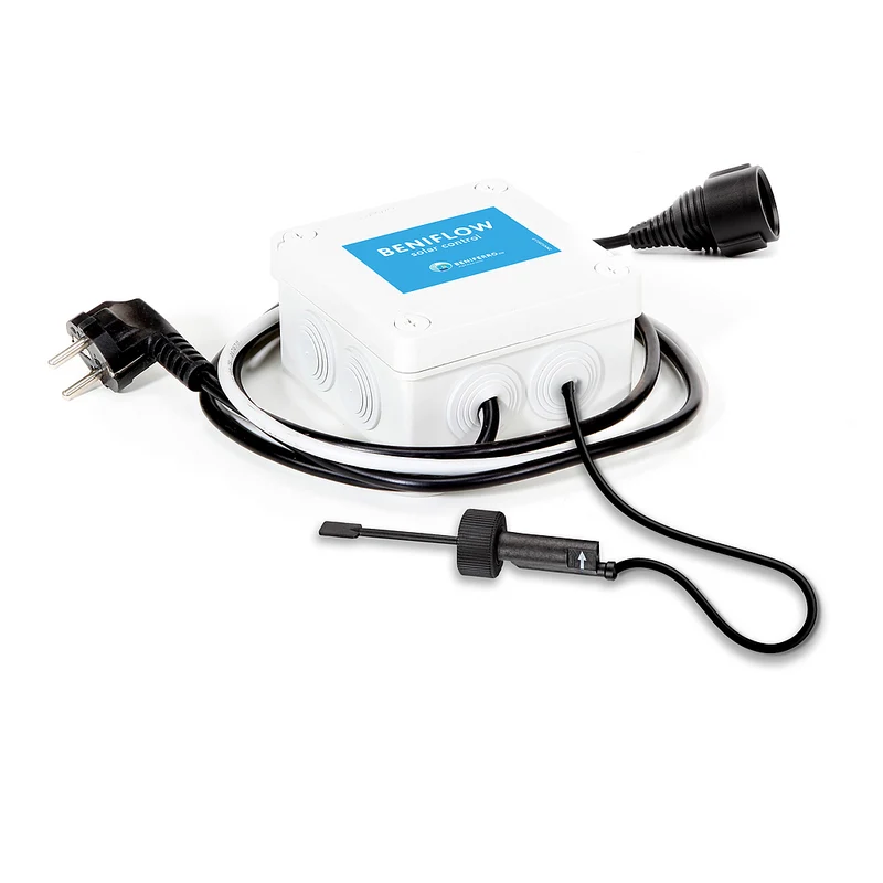 Beniflow plug & play avec Flow switch 1m et Collier de prise en charge